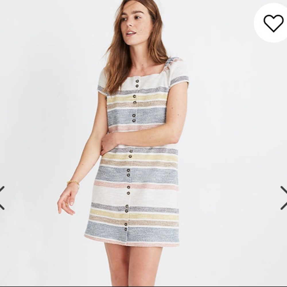 Madewell Texture & Thread Cap Sleeve Dress